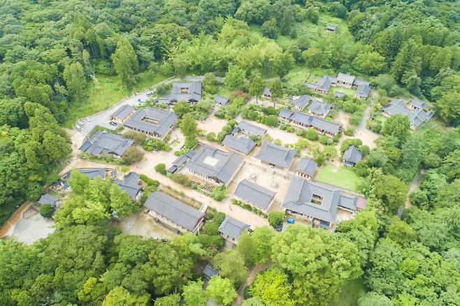 하늘에서 바라본 선암사. 순천 류재민 기자