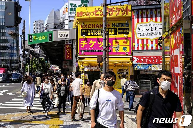 일본 도쿄 신주쿠 거리. ⓒ AFP=뉴스1 자료 사진