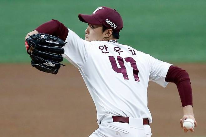 12승 달성에 실패한 안우진. ⓒ 뉴시스