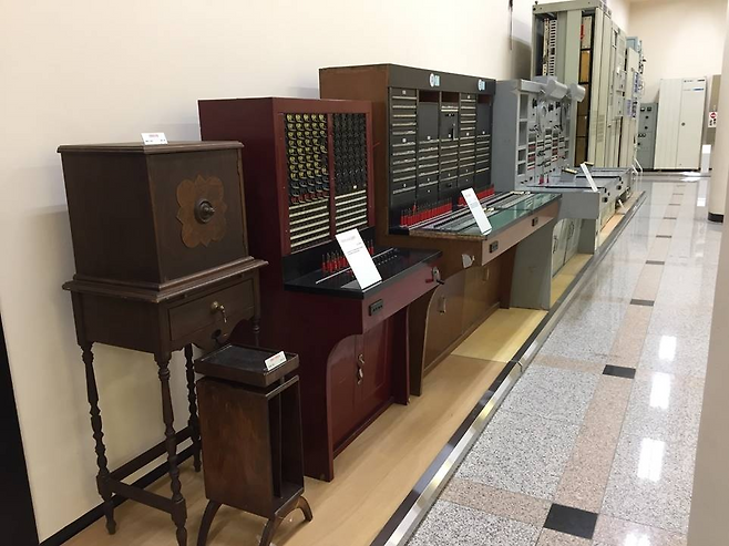 1900년대 초 사용된 전화 교환 설비