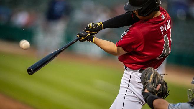 박효준이 홈 6연전 첫 경기에서 1볼넷을 기록했다. 사진제공=인디애나폴리스 인디언즈(Photo by Adam Pintar)