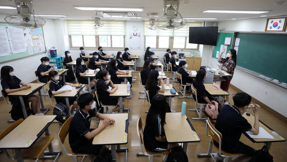 한 중학교 교실의 모습. (사진은 기사 내용과 무관함) /뉴스1 © News1 이