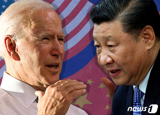 조 바이든 미국 대통령(왼쪽)과 시진핑 중국 국가주석. 뉴스1