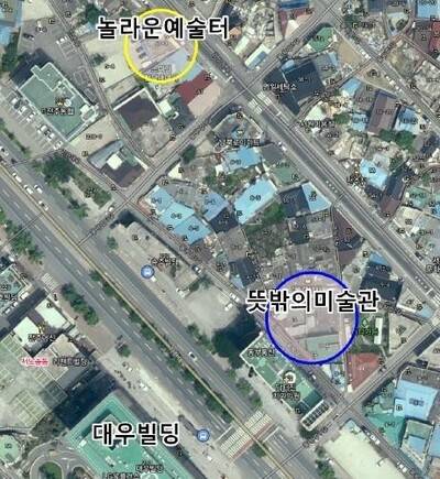 ‘뜻밖의 미술관’ 약도.