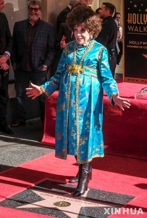 이탈리아의 원로 영화배우 지나 롤로브리지다 [사진=로스앤젤레스=AP/뉴시스]