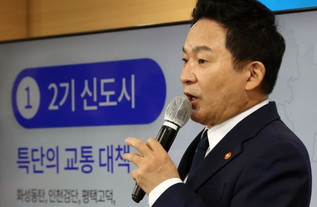 원희룡 국토교통부 장관이 '국민주거 안정 실현방안'을 발표하고 있다. 사진=한경DB