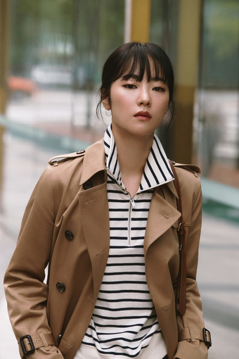 빈폴 '제대로 입다' 캠페인의 엠버서더 전여빈(삼성물산 패션부문 제공).