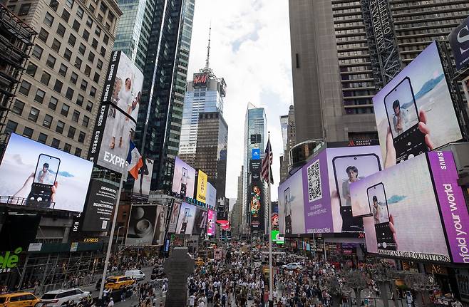 지난 10일 미국 뉴욕 타임스스퀘어 전경. /연합뉴스