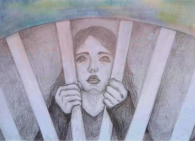 황하나 씨가 아버지와 함께 만든 웹툰 '2045' 한 장면 [도전만화 캡처]