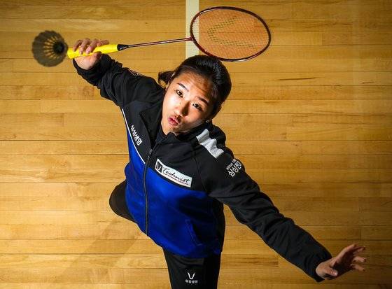 세계선수권 우승에 도전하는 배드민턴 국가대표 안세영. 우상조 기자