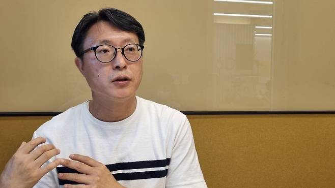 ▲ 지난 11일 이성규 미디어스피어 대표를 용산구 사무실에서 만났다. 사진=금준경 기자