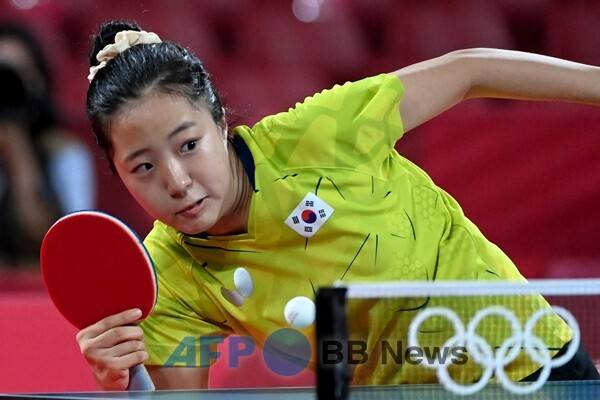 신유빈. ⓒAFPBBNews = News1