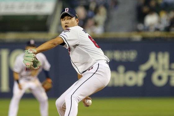 두산 투수 정철원. 사진 두산 베어스