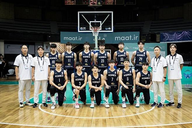 한국 18세 이하 남자 농구대표팀. [FIBA 제공. 재판매 및 DB 금지]