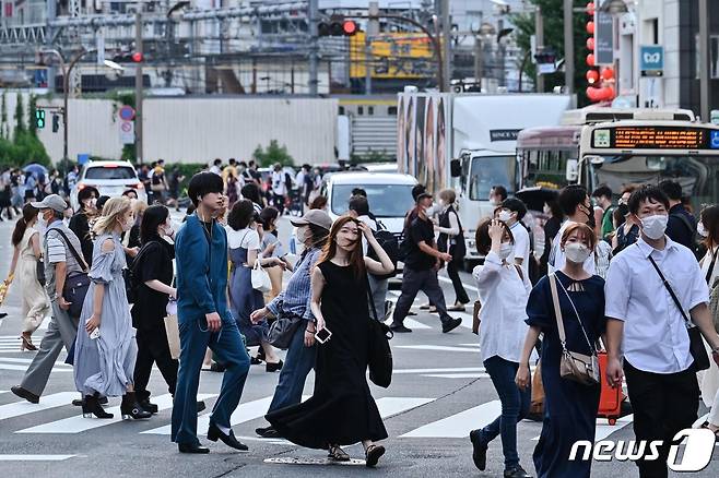 일본 수도 도쿄 신주쿠 한 거리 2022.08.16 ⓒ AFP=뉴스1 ⓒ News1 정윤미 기자