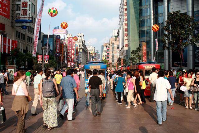 상하이 최고 번화가인 난징루. ⓒ최종명