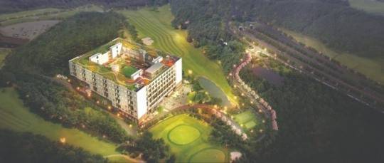 올림픽CC내에 국내서 첫 선을 보일 골프 레지던스 이글 카운티 조감도 모습. [이글 카운티 제공]