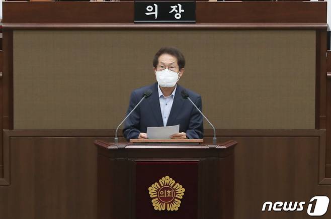 조희연 서울시교육감이 29일 서울시의회에서 열린 제313회 서울시의회 임시회에서 발언하고 있다 /사진=뉴스1