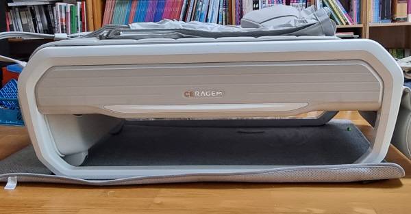 세라젬 마스터 V6 슬라이드를 접었다. 사용하지 않을 때 모습. 정옥재 기자