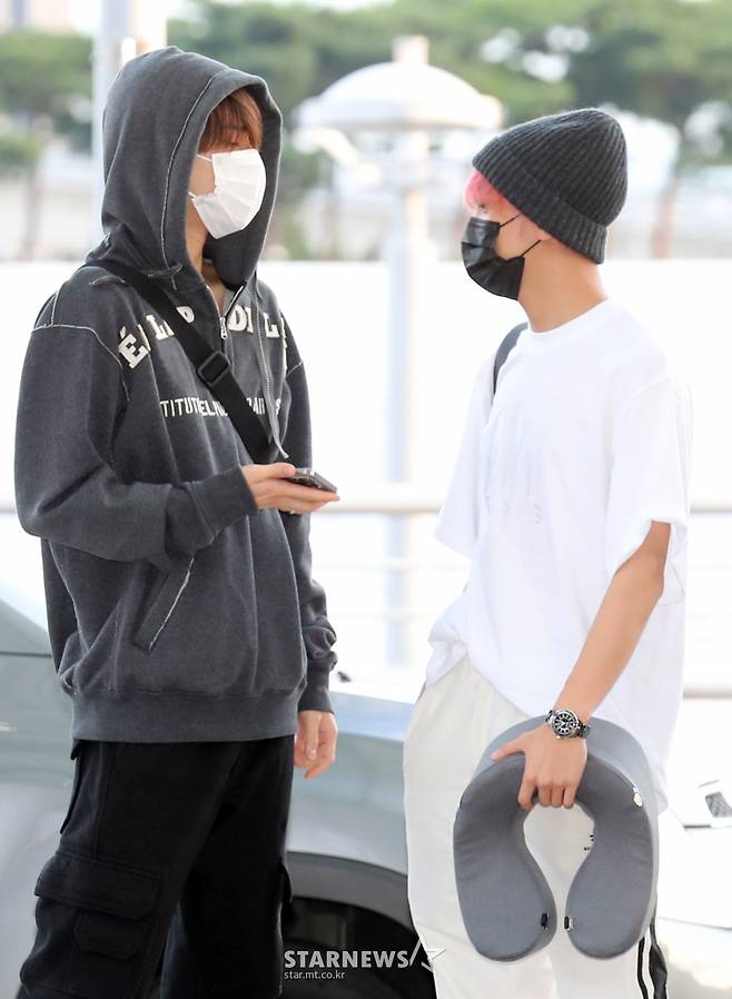 NCT127 정우-해찬 '모자 쓴 사람 모여'[★포토]