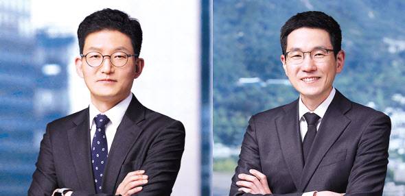 법무법인 태평양의 김준우 변호사(왼쪽)와 김우재 변호사. 태평양은 론스타가 제기한 6조원대 ISDS에서 우리 정부를 10년간 대리하며 청구금액의 4.6%만 인정되는 좋은 결과를 받는데 기여했다. [태평양 제공]