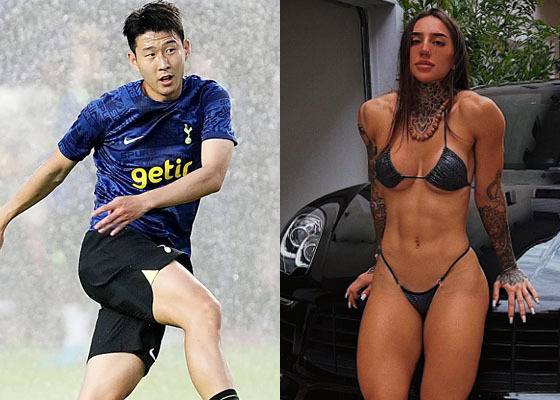 손흥민을 능가하는 허벅지로 화제가 된 여성 모델 | 야동말고 축동