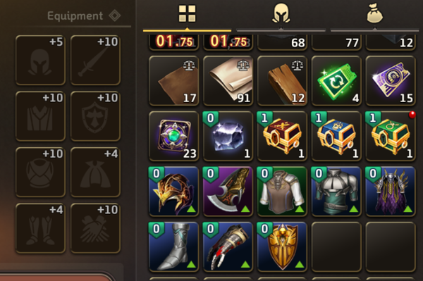 - 장비 강화가 아닌 슬롯 강화로 부담 없이 장비 교체가 가능하다