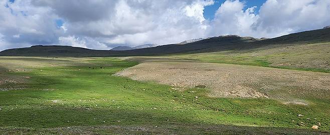 드넓은 초지의 데오사이 고원.