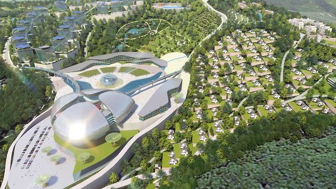 The envisioned Eco Farm City in Toechon, Gyeonggi Province. (Eco Farm City)