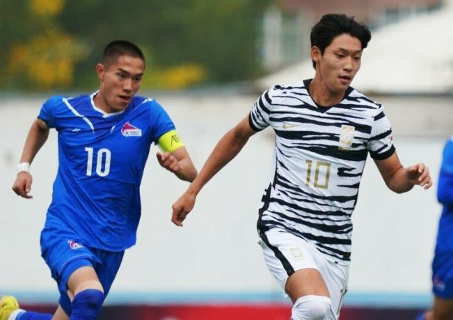 한국 U20 대표팀이 몽골을 7-0으로 대파했다.(AFC 홈페이지 캡처)