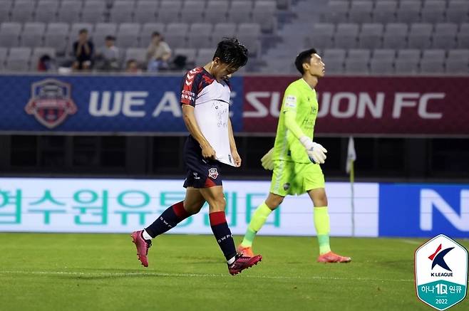 [서울=뉴시스]수원FC 이승우 12호골. (사진=프로축구연맹 제공)