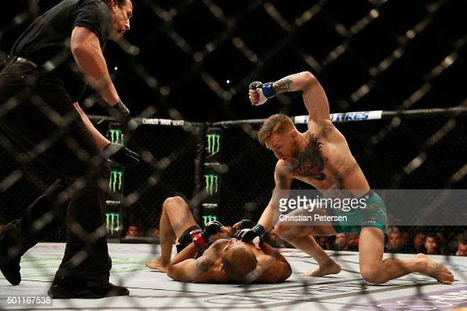 코너 맥그리거에게 패한 조제 알도. UFC/게티 이미지 제공