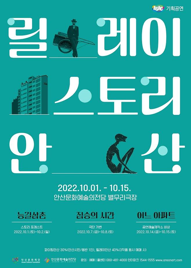 '릴레이 스토리 안산' 연극 포스터 [안산문화재단 제공. 재판매 및 DB 금지]