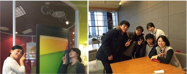 클레비 운영 당시 인턴 팀원들과 찍은 사진. /윤미선 대표 제공