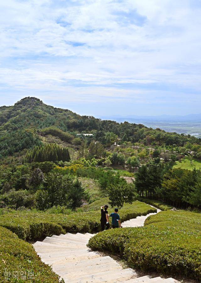 영인산자연휴양림에서 조금만 걸으면 아늑한 산중 습지가 나타난다.