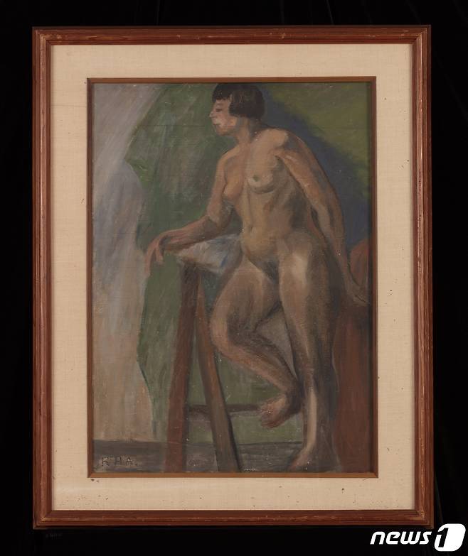 나혜석, <나부상> Nude, 1928 추정, 81×63cm, 캔버스에 유채 Oil on can(수원시립미술관 제공)