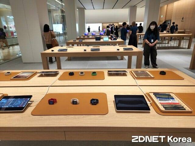 애플이 국내 네번째 매장인 애플 잠실을 개장한다. (사진=지디넷코리아)