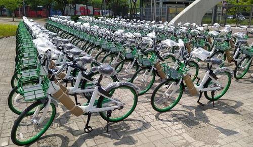 공유자전거 '타랑께' [연합뉴스 자료사진]