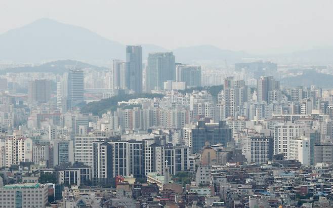 사진은 이날 서울 남산에서 바라본 아파트 단지. (사진=연합뉴스)
