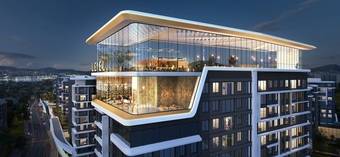 롯데건설이 한남2재정비촉진구역 주택재개발정비사업에 제안한 르엘 팔라티노 스카이라운지. 롯데건설 제공