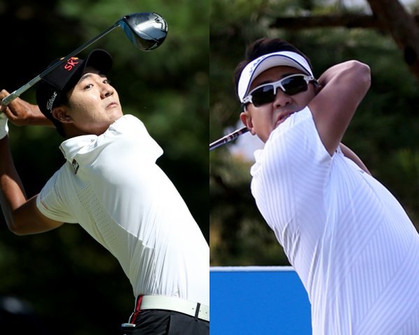 김한별(왼쪽)·박상현. 사진제공  | KPGA