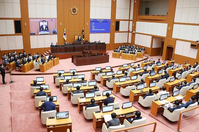 부산시의회 제309회 임시회 개회 [부산시의회 제공·재판매 및 DB 금지]