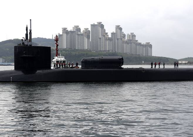 미 해군의 원자력추진 잠수함 '미시건'./뉴스1