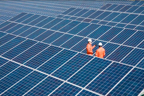 한화에너지 태양광 발전소 현장사진.