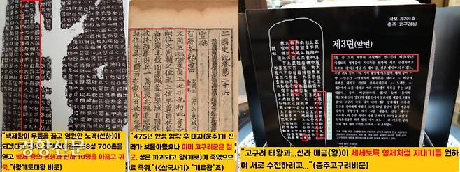 396년 광개토대왕의 백제 침공 이후 임진강 유역은 격동의 시기를 겪는다. 고구려 관련 금석문과 역사기록을 보면 백제·신라와의 전쟁에서 승리를 거둔 뒤 백제왕 신라왕을 신하(백제)나 동생(신라)으로 삼고 전리품을 챙긴 뒤 철군했다는 내용이 보인다. 전성기 고구려가 천자국을 자칭하며 백제와 신라를 제후국으로 거느렸다는 해석이 나온다.