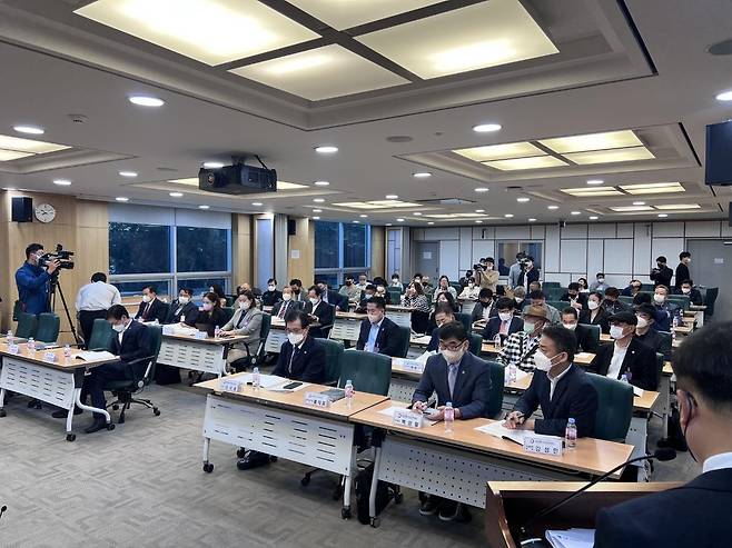 26일 국회에서 열린 '한국 무예 진흥 세미나' [세계무예마스터십위원회 제공. 재판매 및 DB금지]