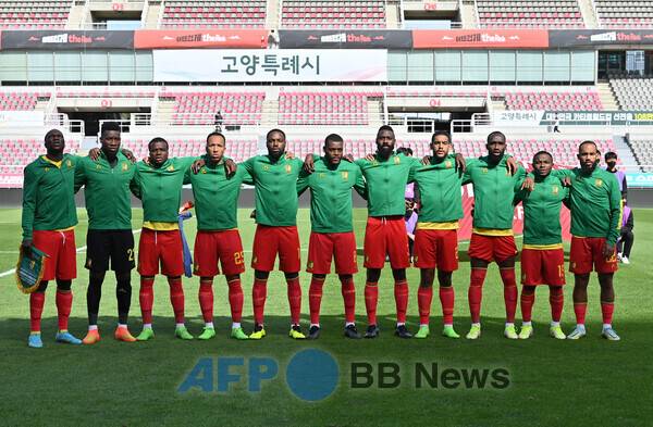 카메룬 축구 국가대표팀. ⓒAFPBBNews = News1