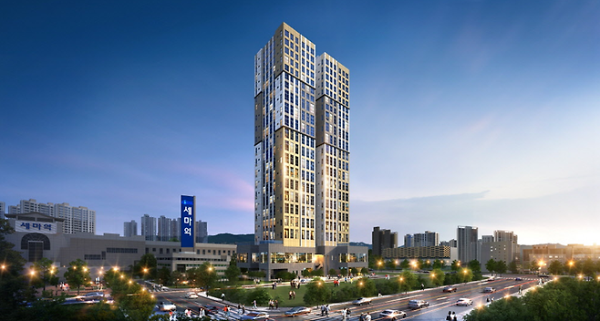 세마역 더써밋 590 투시도 [사진 = 남흥건설]