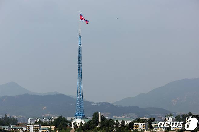 경기도 파주시 판문점 3초소에서 바라본 북한 지역. 2022.7.19/뉴스1 ⓒ News1 사진공동취재단