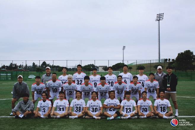 한국 라크로스 국가대표팀. 사진=한국라크로스협회
